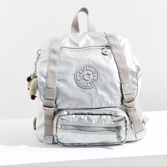 Kipling Joetsu Gold color medium size bag Backpack in great used condition! - Picture 1 of 16